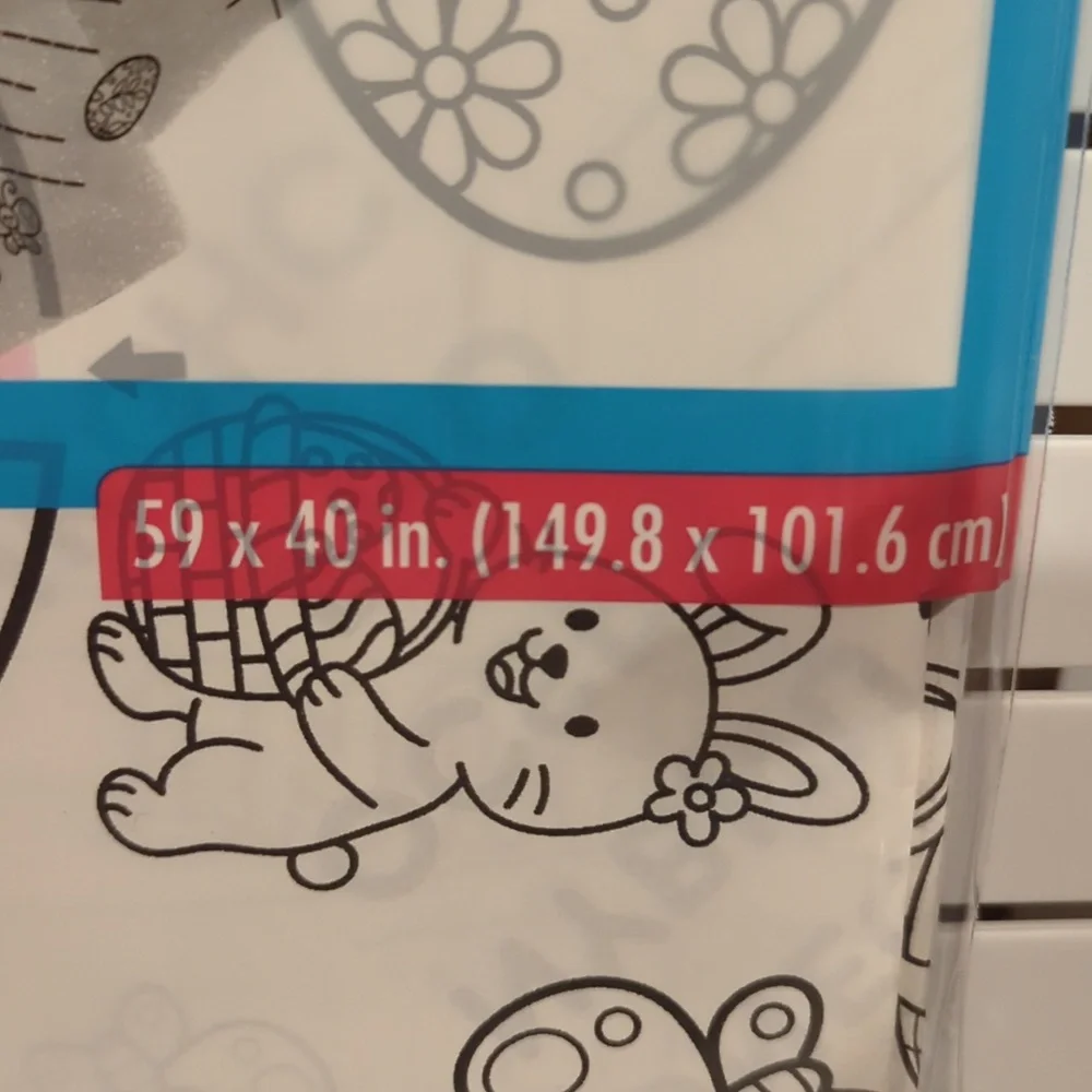 Color-Your-Own Activity Easter Paper Tablecloth